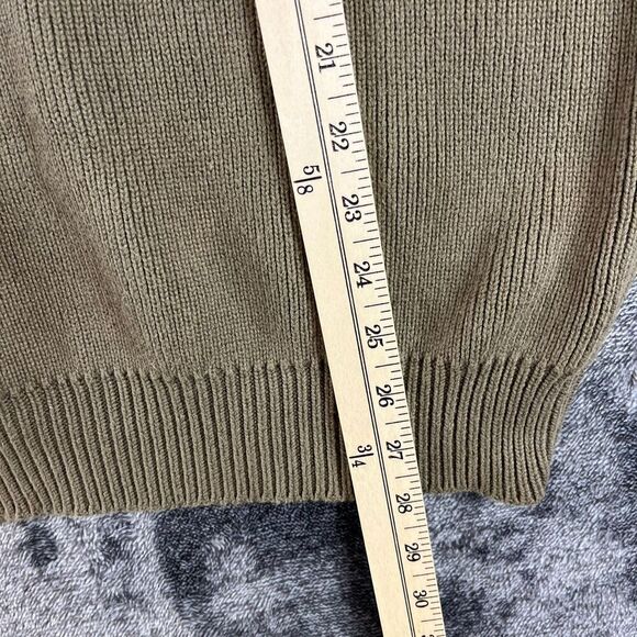 SOLD Vtg LL Bean Fisherman Heavy Knitted Sweater Half Button Pullover Men's XL - Picture 6 of 10